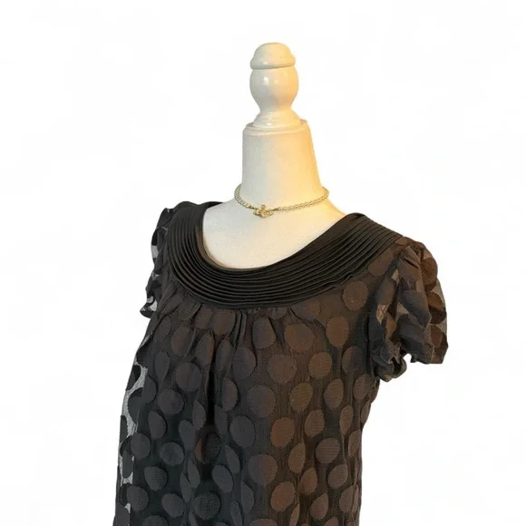 Polka Dot Y2K 2000’s Feminine Blouse Style & Co - Picture 2 of 5